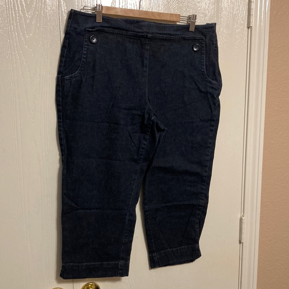 Talbots Denim Capri Pants 16
